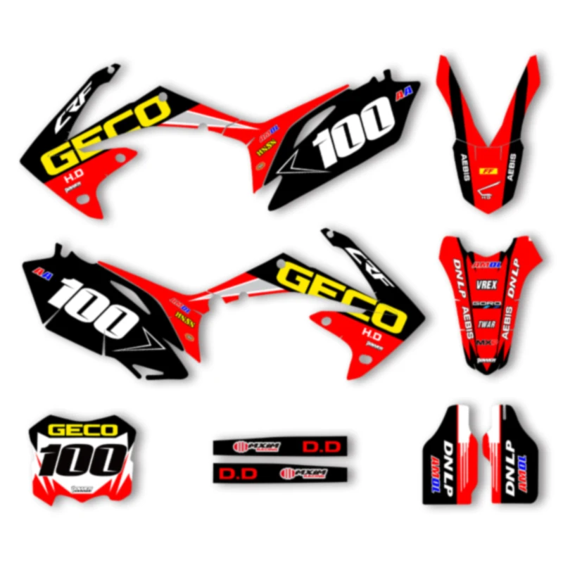 

SPACE пользовательская мотоциклетная графическая фоновая наклейка для HONDA CRF250 2010 2011 2012 2013 CRF450 2009-2012, наклейки, наборы наклеек 08