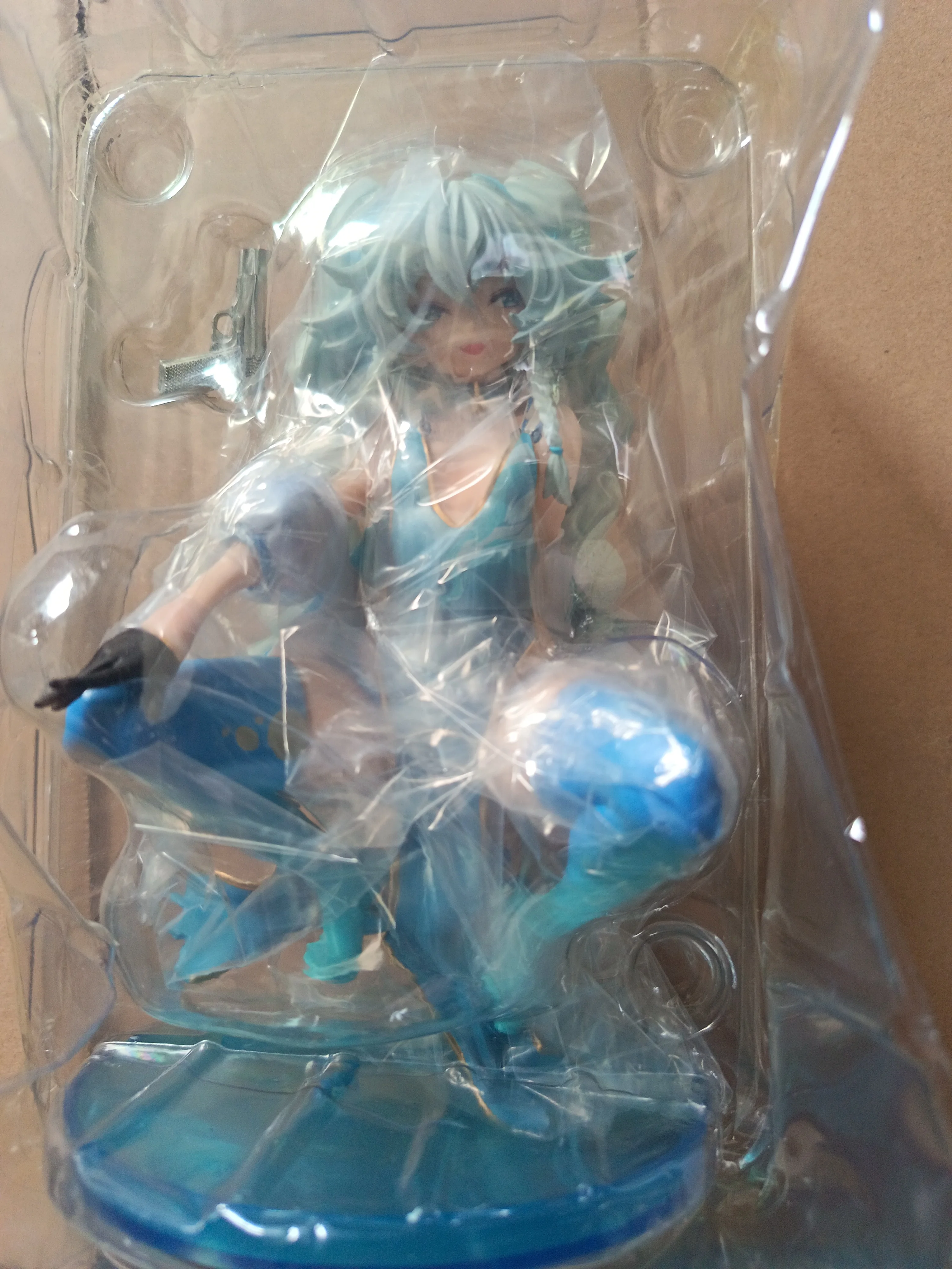 17 سنتيمتر فتاة المواجهة أنيمي الشكل Cuique مي القرفصاء الموقف عمل أرقام فتاة جميلة نموذج دمية ديكور حلية الهدايا لعبة #6