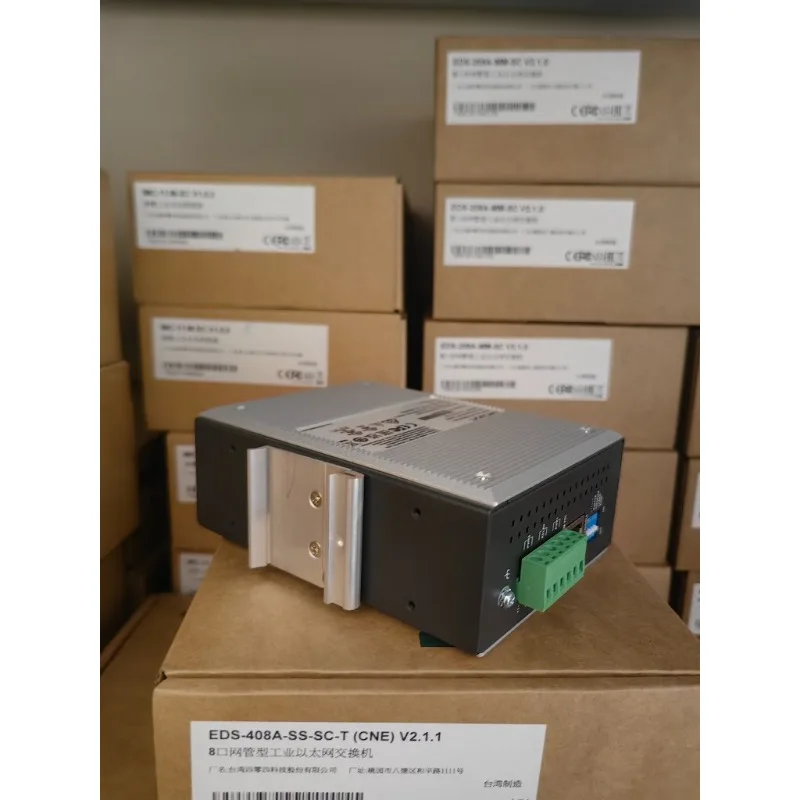 New EDS-408A-SS-SC-T for MOXA 2 optical 6 electrical single mode, 100M network management