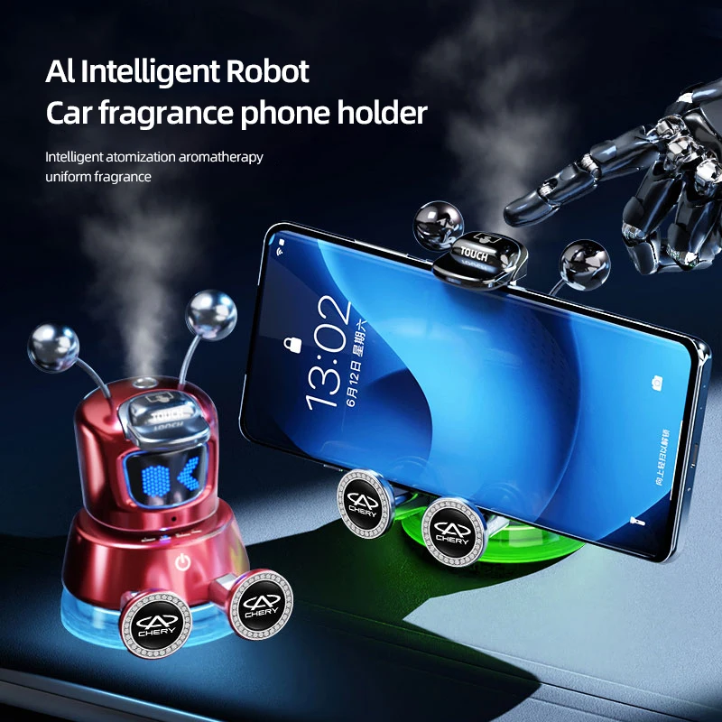 حامل هاتف عطر السيارة آل روبوت ذكي لشيري 06 Omodas Fulwin T9 A8 T8 T10 T6 A9 E05 Arrizo 8 5 Tiggo 8 9 7 5 5X 3X
