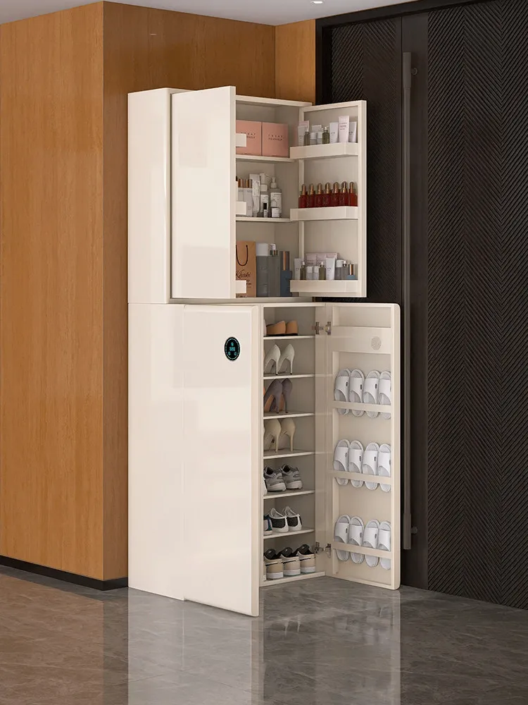 Home shoe cabinet, storage cabinet, large capacity steel cabinet, intelligent disinfection and deodorization at the door
