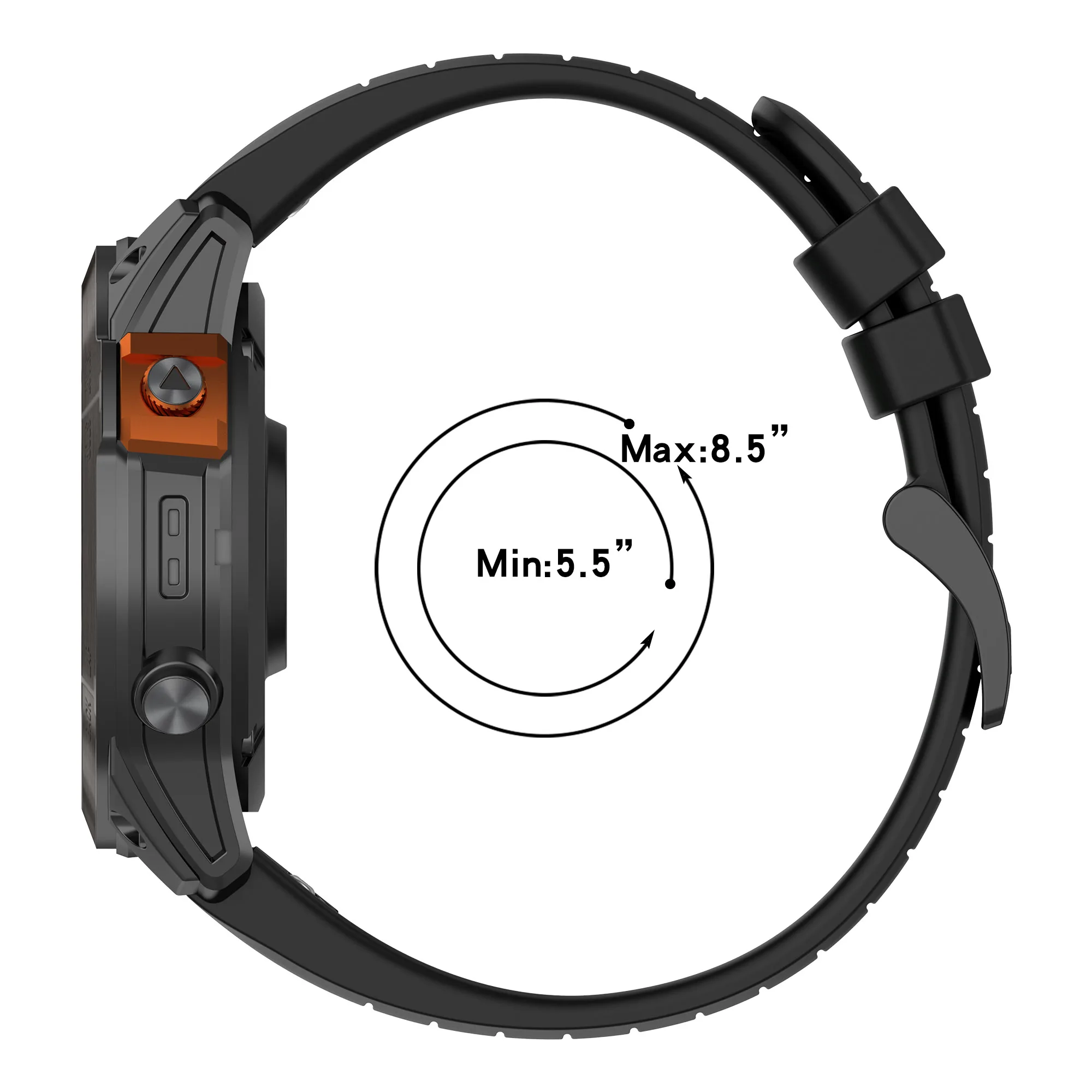 Cinturino in Silicone bicolore QuickFit 22mm 26mm per Garmin Fenix 7X 6XPro 5X 5 Epix Pro 2 Quatix 7 6 5 965 cinturino cinturino per orologio