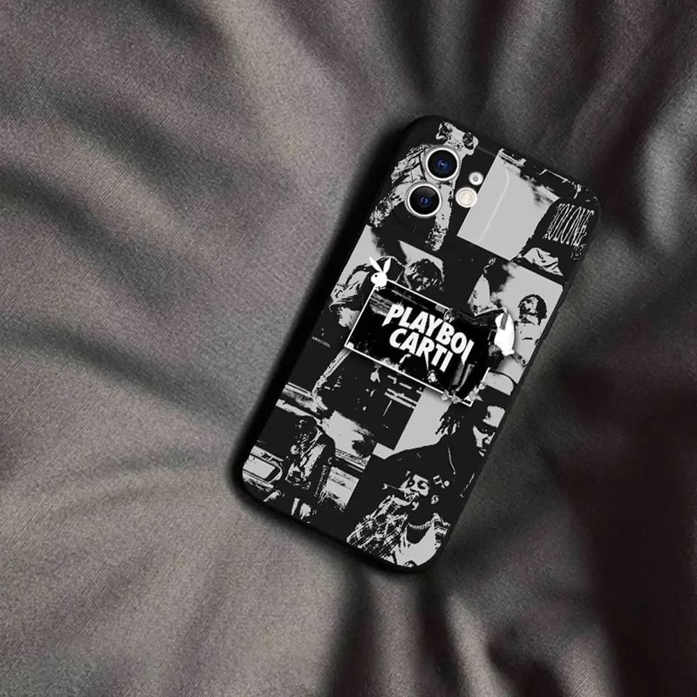 Cute Playboi Carti Rapper Phone Case for Iphone 16 15 13 12 11 Pro Max XS MAX X Cover for Iphone 7 8 14Plus Silicone Soft Fundas