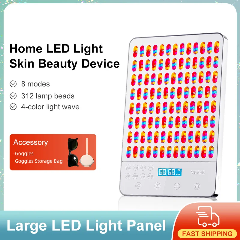 

VLVEE 312LED Multi-functional SkinCare Beauty Light Therapy Device Facial Panel Light & Body SPA Care for Home and Beauty Salons