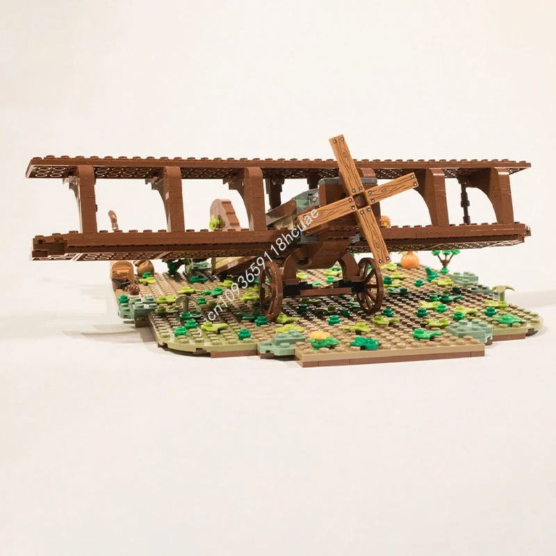Blocs de construction d'avion en bois MOC, 502 pièces, cadeau de noël, inspire une créativité illimitée pour les constructeurs créatifs, idée d'assemblage, cadeau