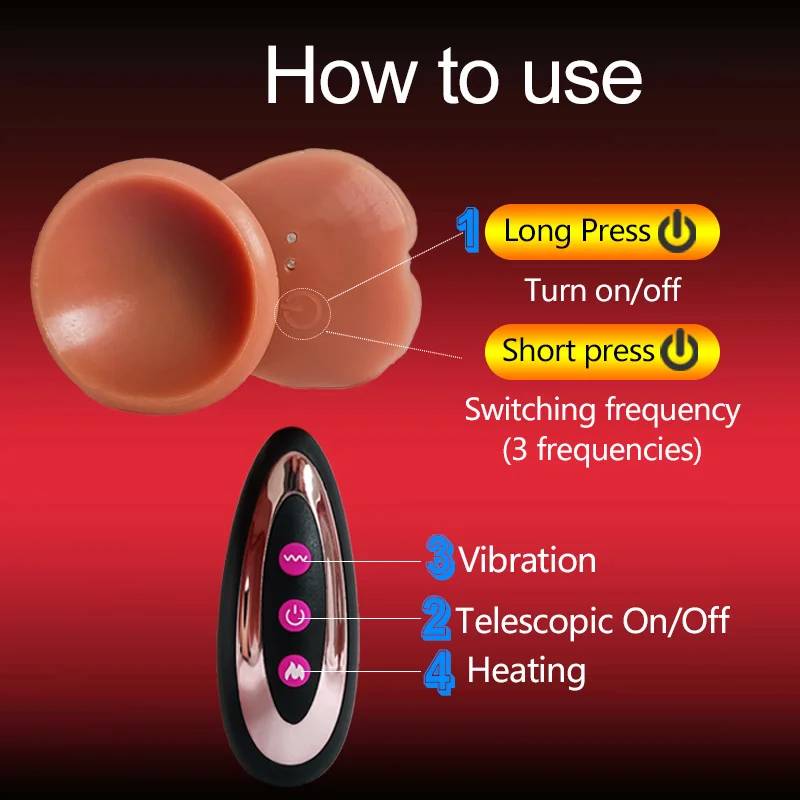 دسار واقعي للنساء ، هزاز تلسكوبي مع محفز للإناث ، قضيب كبير ، هزاز دسار شرجي ، ألعاب جنسية