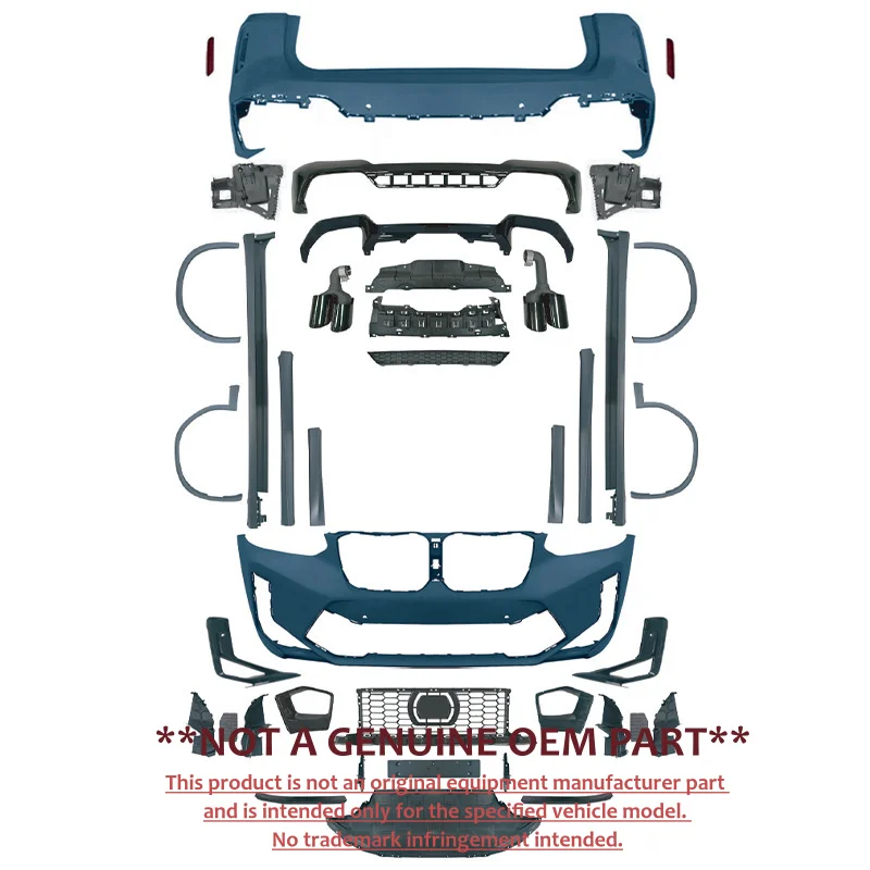 For BMW X3 G01 G08 Late Version Upgrade 2022 X3M F97 Late Style Front Rear Bumper Assembly Full Body Kit Modification Parts