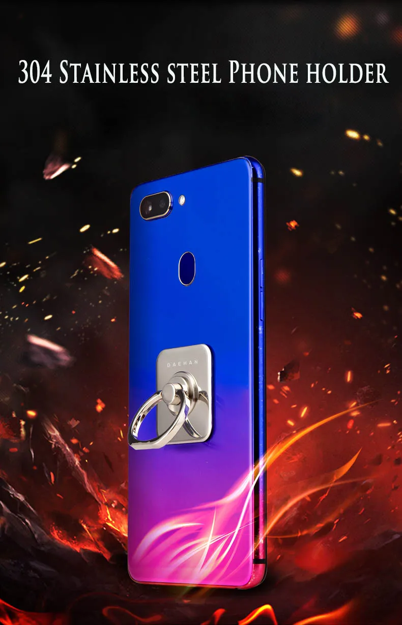 DEAHAN 304 Edelstahl Fingerring Handyhalter Ständer 360° Verstellbarer Hakenring Fingerständer für Smartphone-Halterung – Detail 1