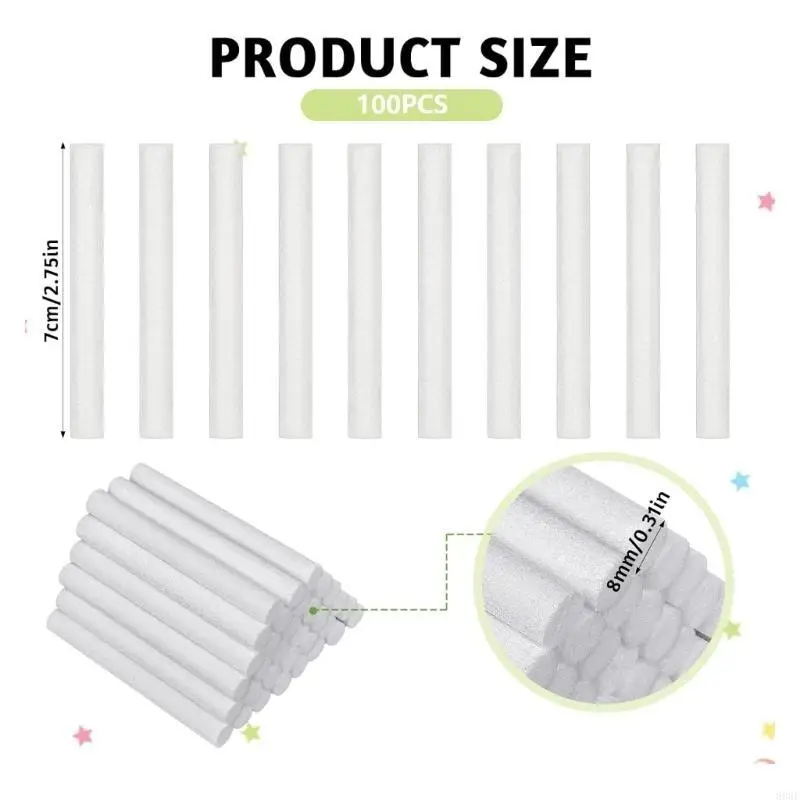 808f 100 piezas Humidificador Palgaciones filtro algodón Textura esponja adecuada para mayoría los modelos para