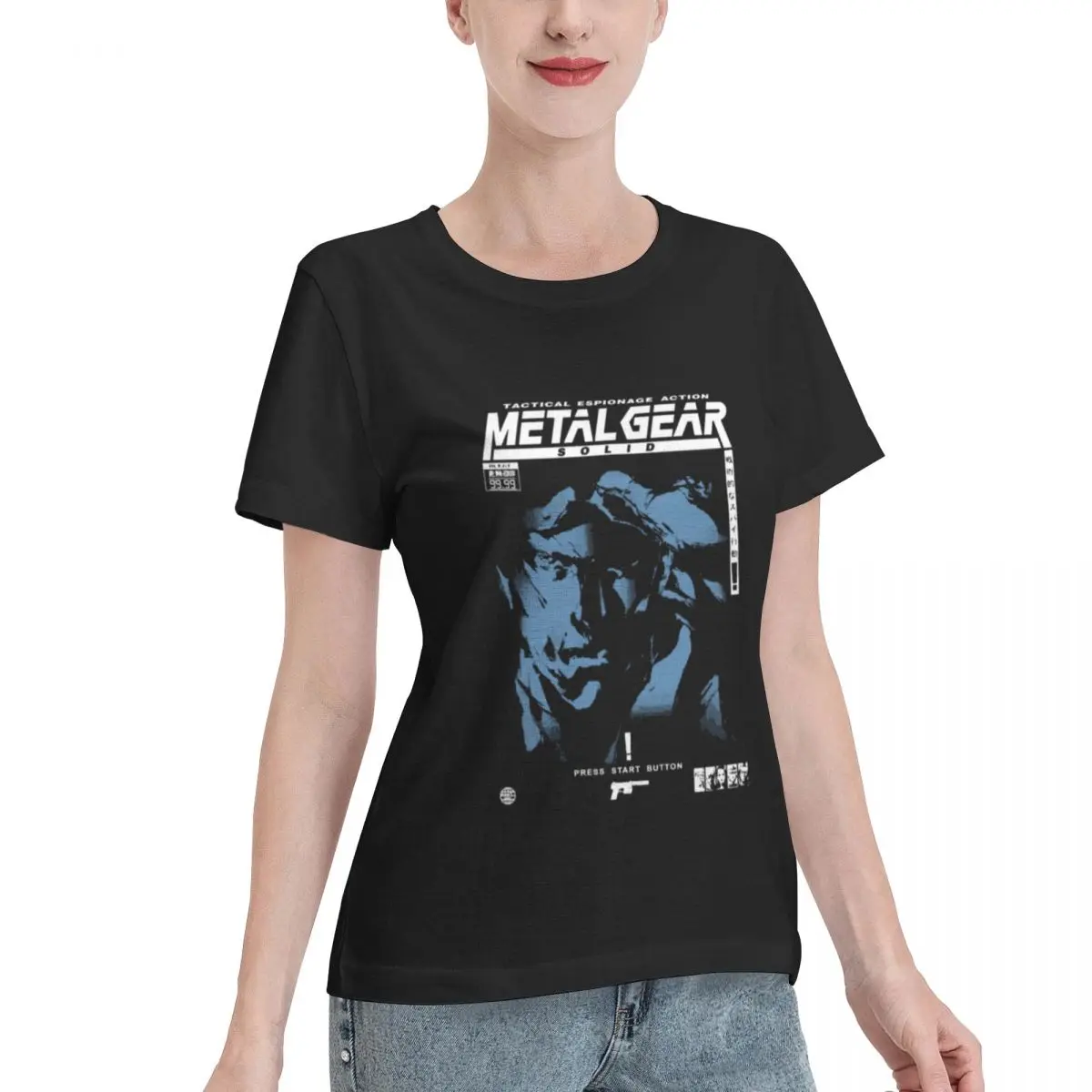 Wardrobe Essential METAL GEAR SOLID Solid Snake Metal Gear Women's T-shirt Aesthetic Outfit Streetwear Tee
