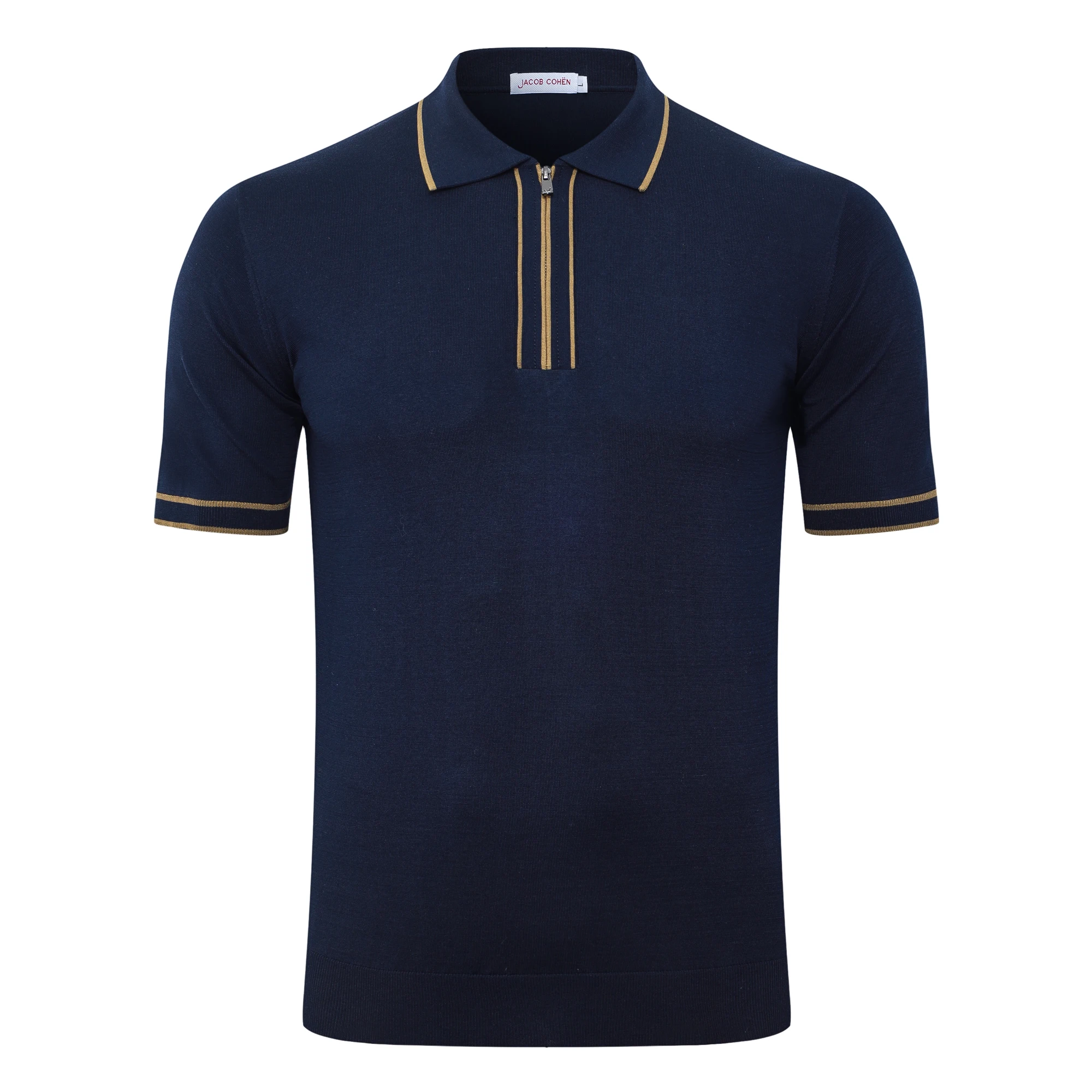 BLSK CPRT polo shirt silk men 2026 New business Embroidery elastic short sleeve thin zipper work outdoors fashion big Size M-5XL