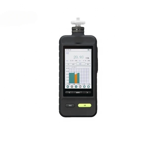 0-2000ppm portable sulfur dioxide so2 gas detector alarming device machine