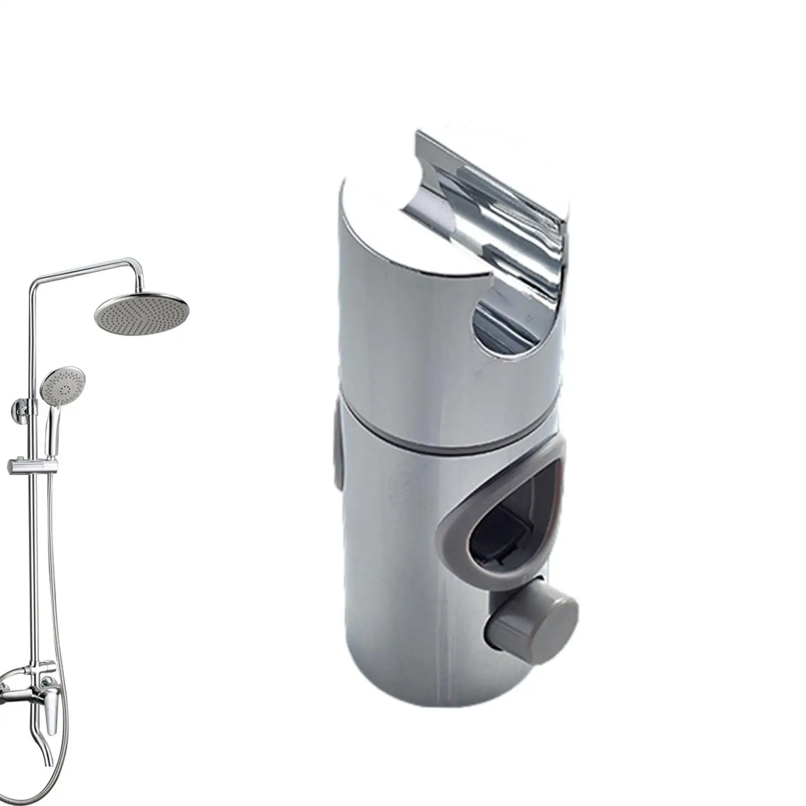 Shower Head Holder Adjustable Universal Slide Bar Shower Head Holder Replacement Easy To Install Bathroom Accessories