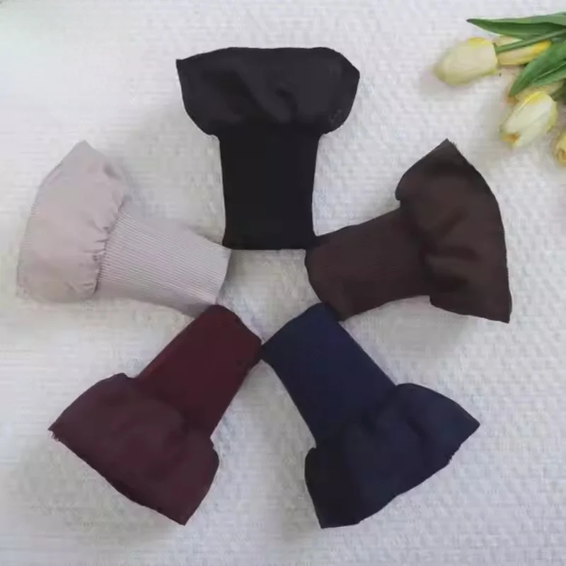 

Thiened Cotton Downproof Elastic Sves for Women Warmth Protection Anti Dirt Long Elastic Sves One Size Fits All