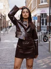 leather pencil skirt