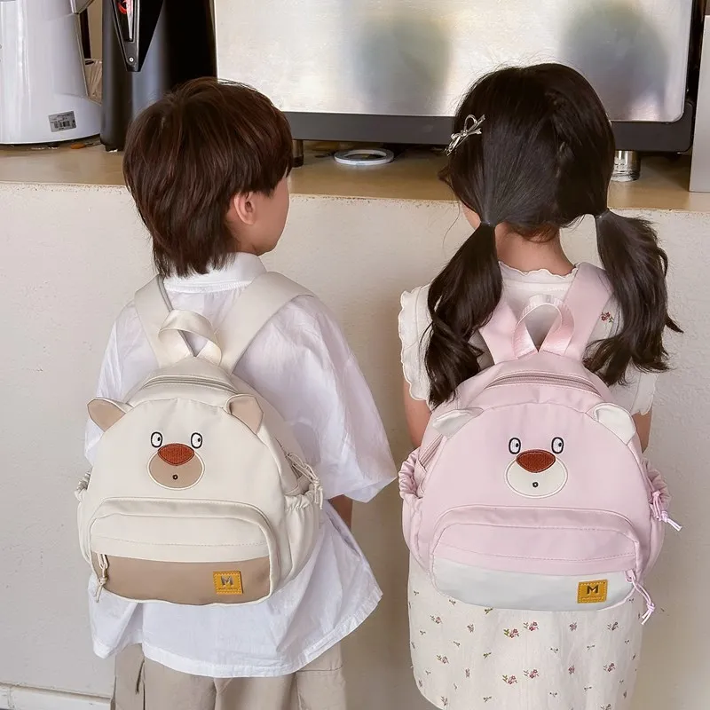 Cute Children Backpack Bear Shoulder Cartoon Fashion Kids Backpack for Boy Toddler Backpacks School Bags Mother Kid Bags Mochila