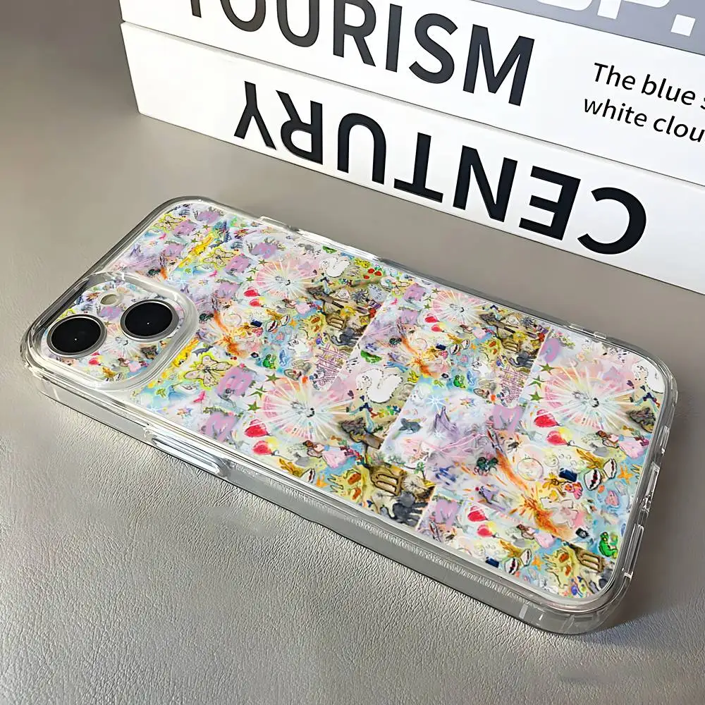 Bladee Crestเคสโทรศัพท์สําหรับiPhone 16,15,14,13,12,11 Pro,Max,Plus,X,XS,XR,SE,มินิซิลิโคนโปร่งใสนุ่ม