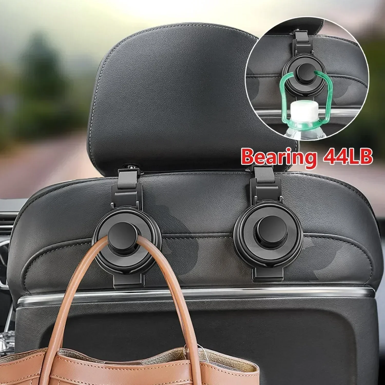 

Universal Multifunctional Car Water Cup Holder Seat Headrest Hook Auto Back Seat Organizer Hanger Car Interior Accessories Amagi