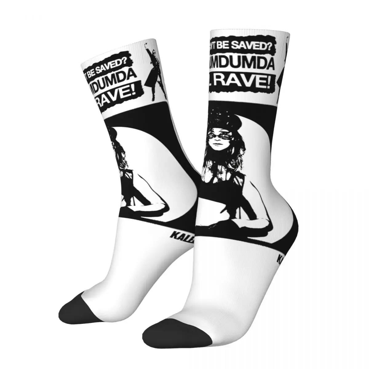 

Fashion Kaleen We Will Rave Eurovisions Song Contest 2024 Austria Design Print Crew Socks Merch Cute Long Socks Non-slip