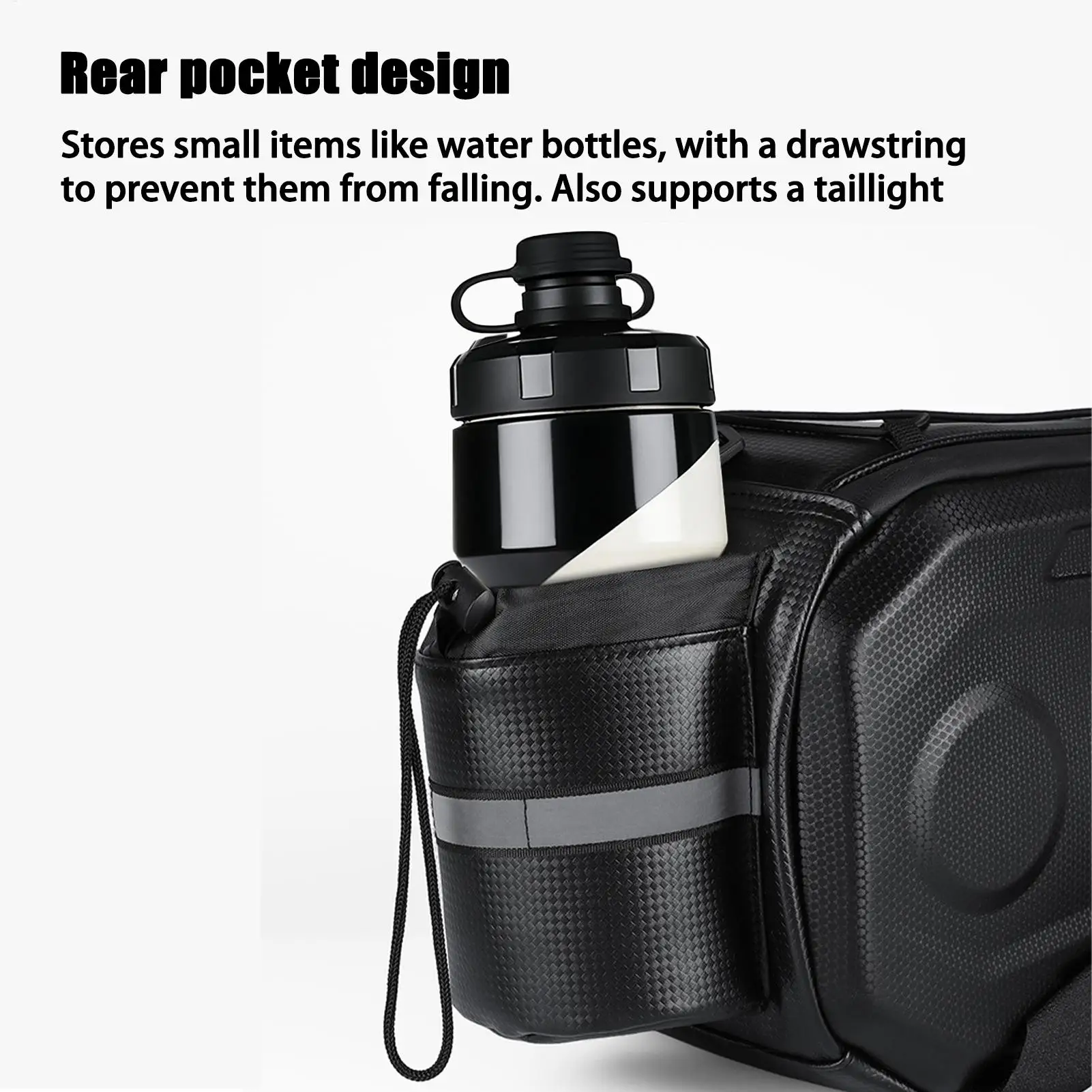 

Седельная сумка для велосипеда, водонепроницаемые корзины 17 л с плечевым ремнем, сумка для хранения велосипеда для пляжа, горного спорта, мотоцикла, рыбалки