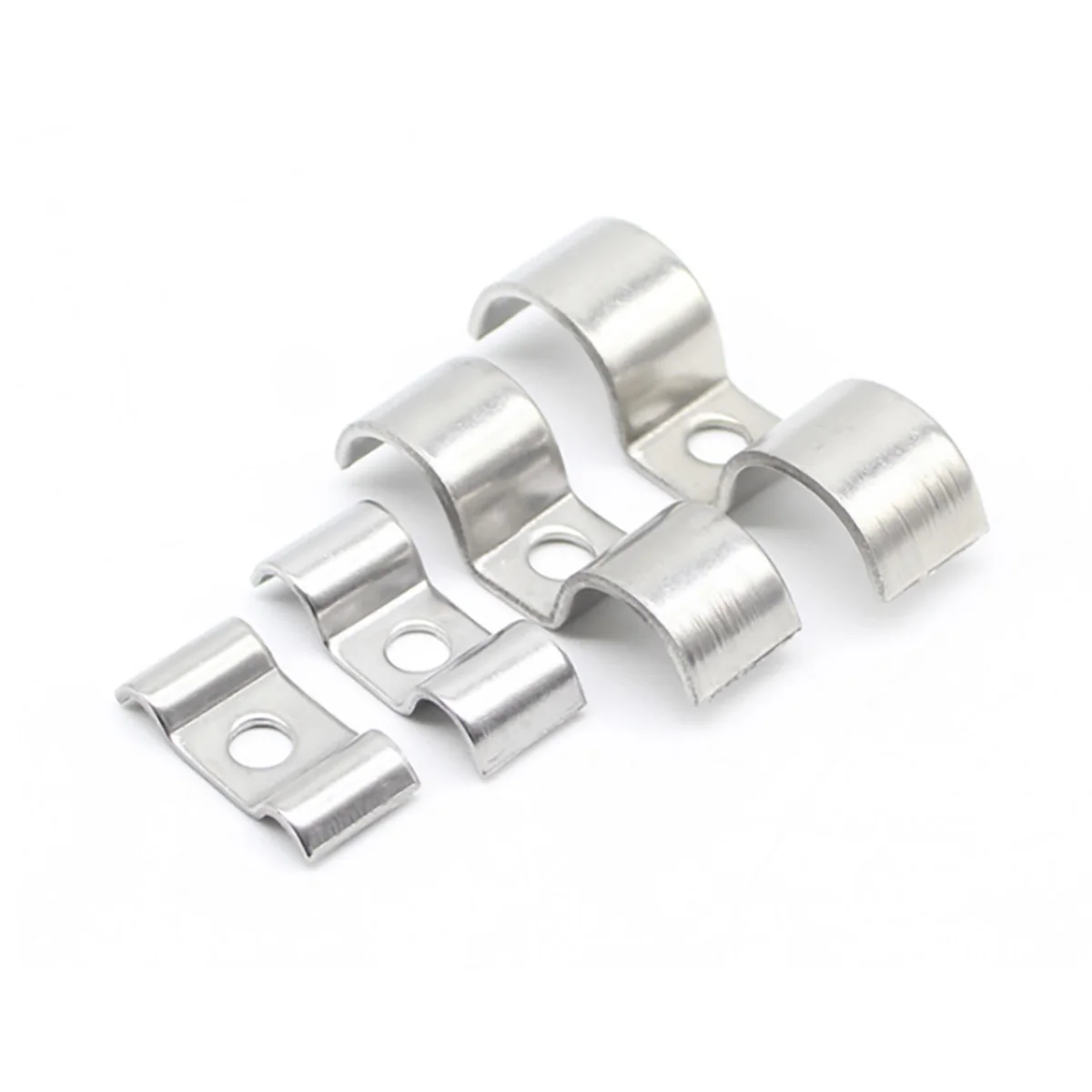 304 Stainless Steel  Double Side Pipe Clamp/P-Type Instrument Pipe Clamp