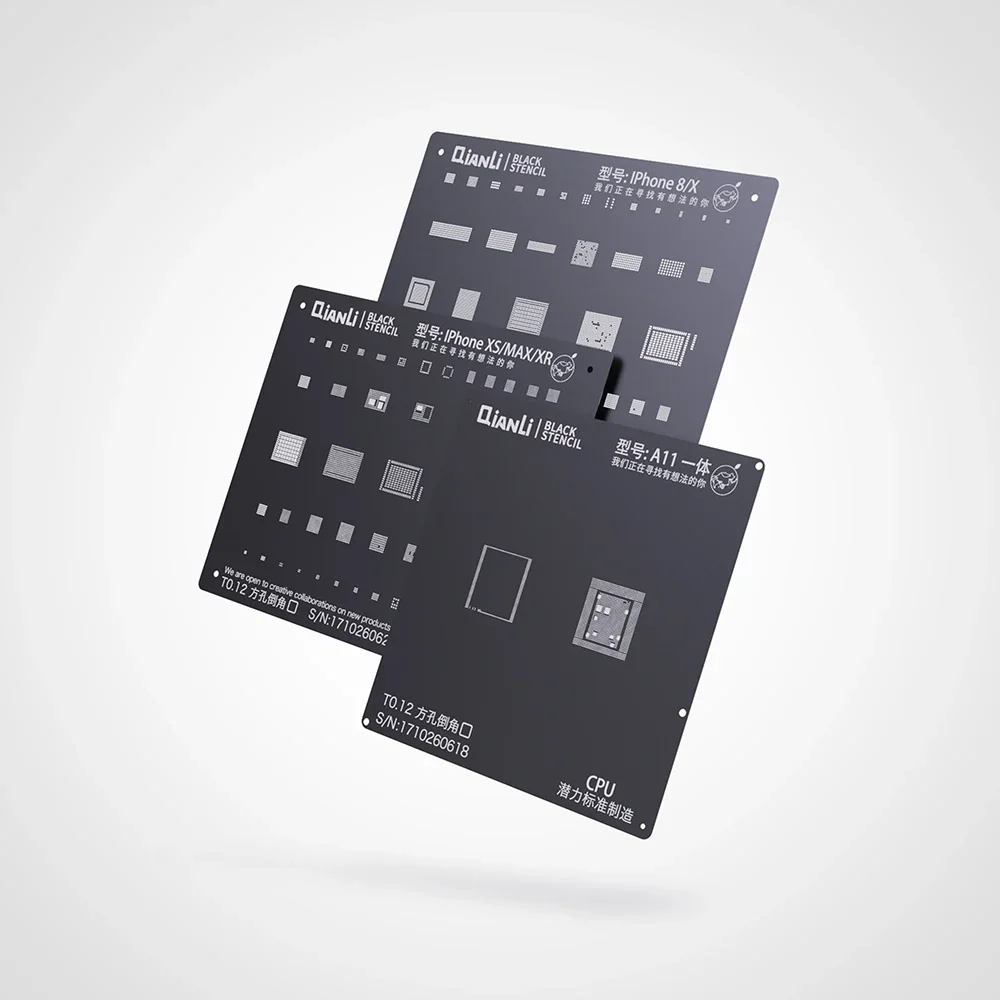 QIANLI roślin cyny czarny netto dla iPhone 6 6P 6S 6SP 7 7P 8 X XS XS MAX XR IC naprawy sadzenia cyny netto platformy