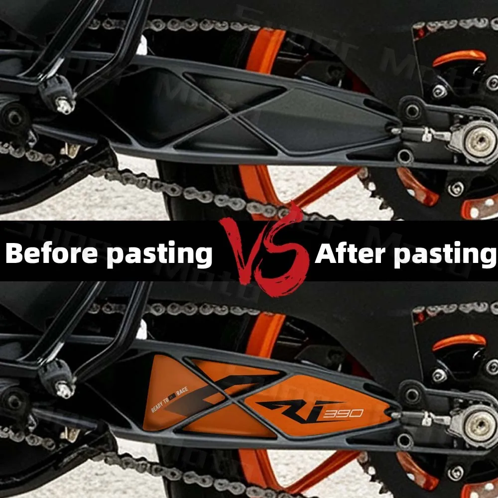 Motorcycle Rear Swingarm Sticker Waterproof Rotating Protection Shaft Accessories PVC Decals For RC390 RC 390 GP rc390 2024-2020