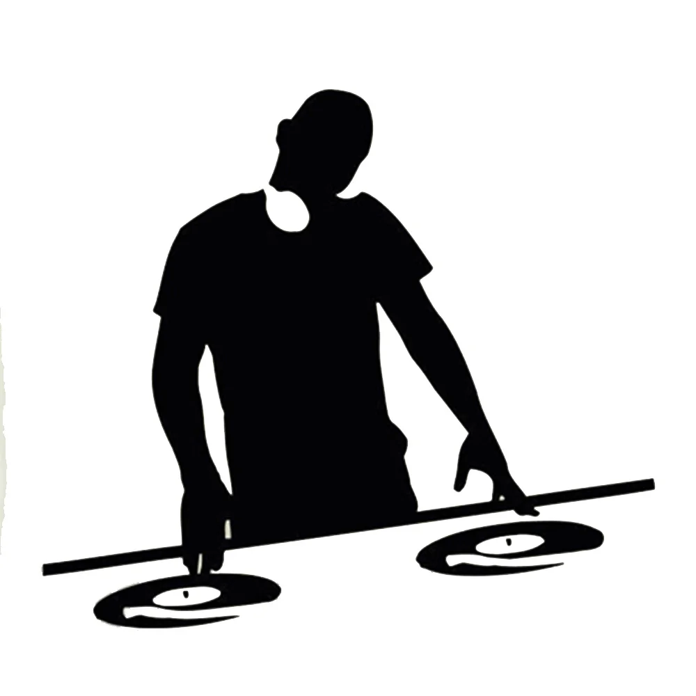 Hot Selling Music Vinyl Wall Decal Boy Play Music Electronic Music Headphones Mural Art Wall Sticker