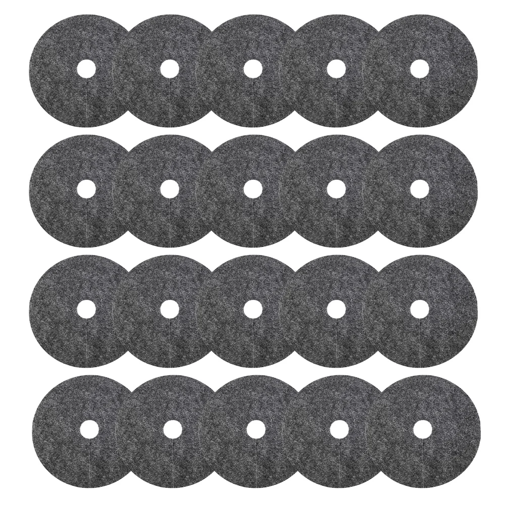 20Pcs Flower Pot Water-Absorbing Moisture Pad 25Cm Round Nonwoven Barrier Mat for Tree Root Protection Breathable