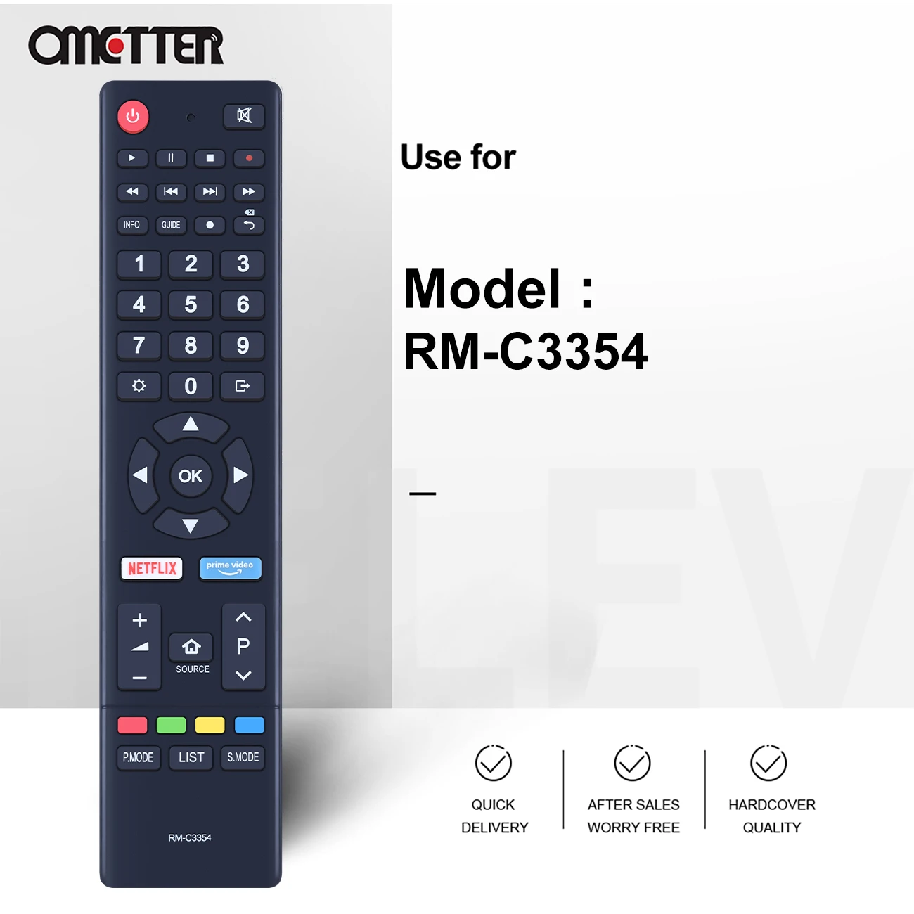 New For JVC RM-C3354 LT-50KB585 LT-43KB385 Smart LCD LED Android TV Remote Control