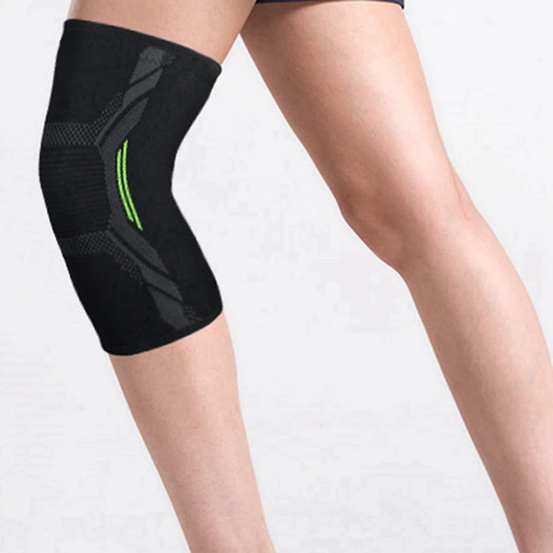 4X Breathable กีฬา Kneepad ยืดหยุ่นสูงวอลเลย์บอลเข่า Pads Brace การฝึกอบรมเข่าสนับสนุนปกป้อง XL