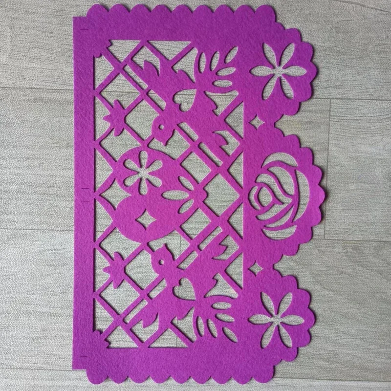 20*30cm Mexikanische Party Filz BH Blume Party Supplies Mexikanische Flagge Banner Party Dekorationen Themen Event Tägliche Dekoration – Detail 4