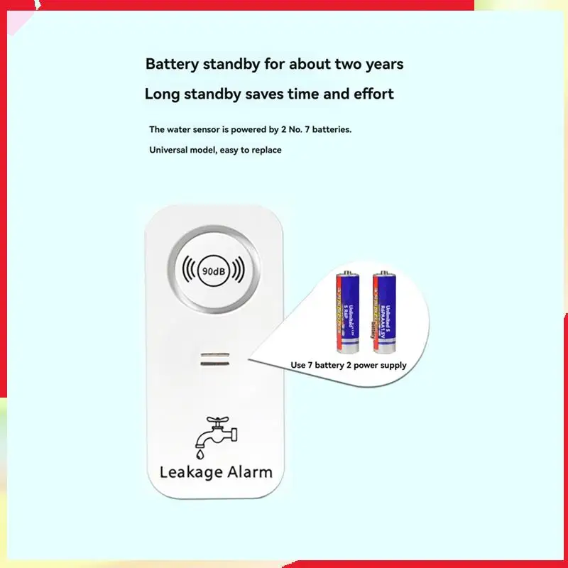 

B18B 3 шт. беспроводной датчик воды детектор утечки воды 90 дБ сигнализация высокого тона вилкакухня ванная комната подвала