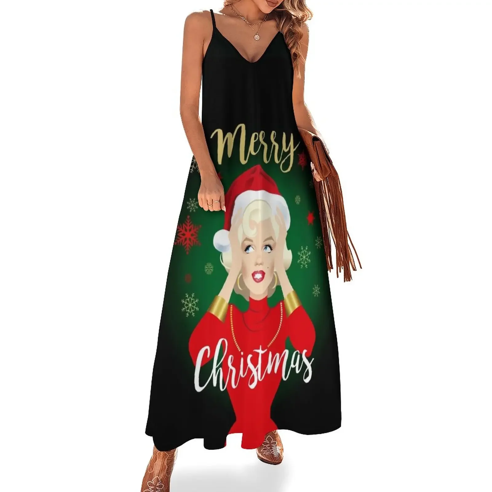 

Blonde Christmas Sleeveless Dress dresses women summer 2025 Long dresses Dress