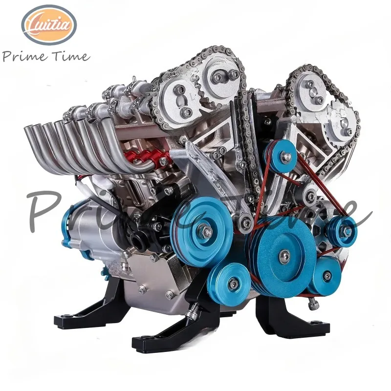 500+Pcs DIY V8 engine model metal mechanical engine science experiment physics toy gift decoration teaching