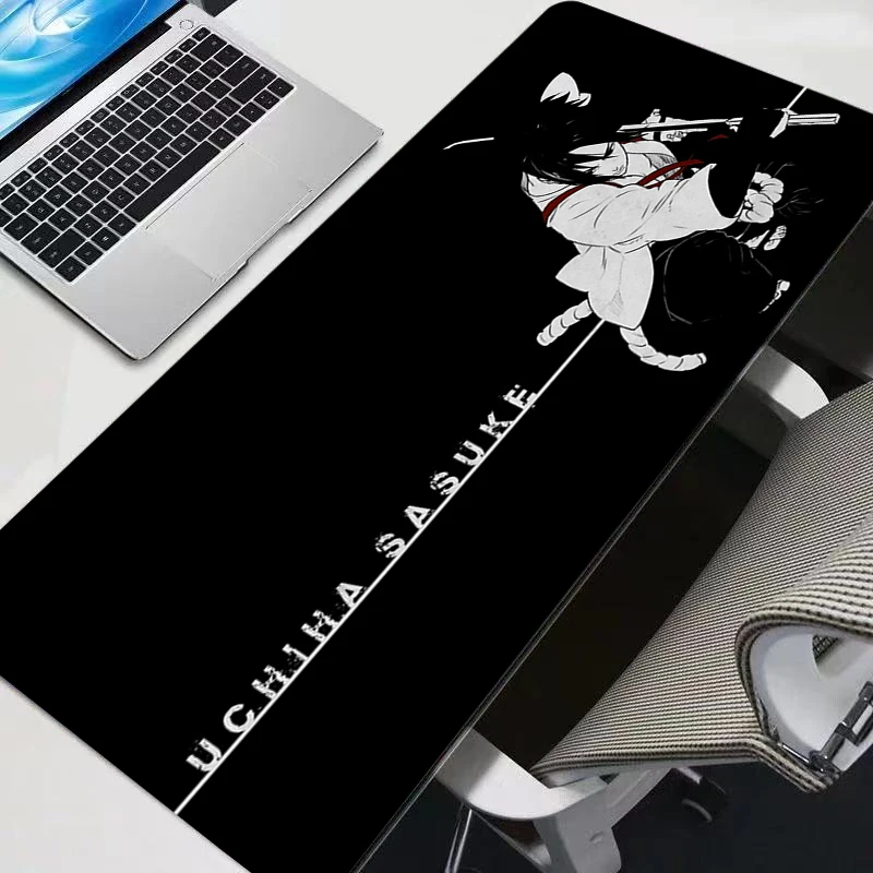 Muismat HD Bureaumat Anime N-naruto Speelkleed Gaming Muismat Speed Sasuke Uchiha Computer en Kantoor Gamer Kast Toetsenbord Pad