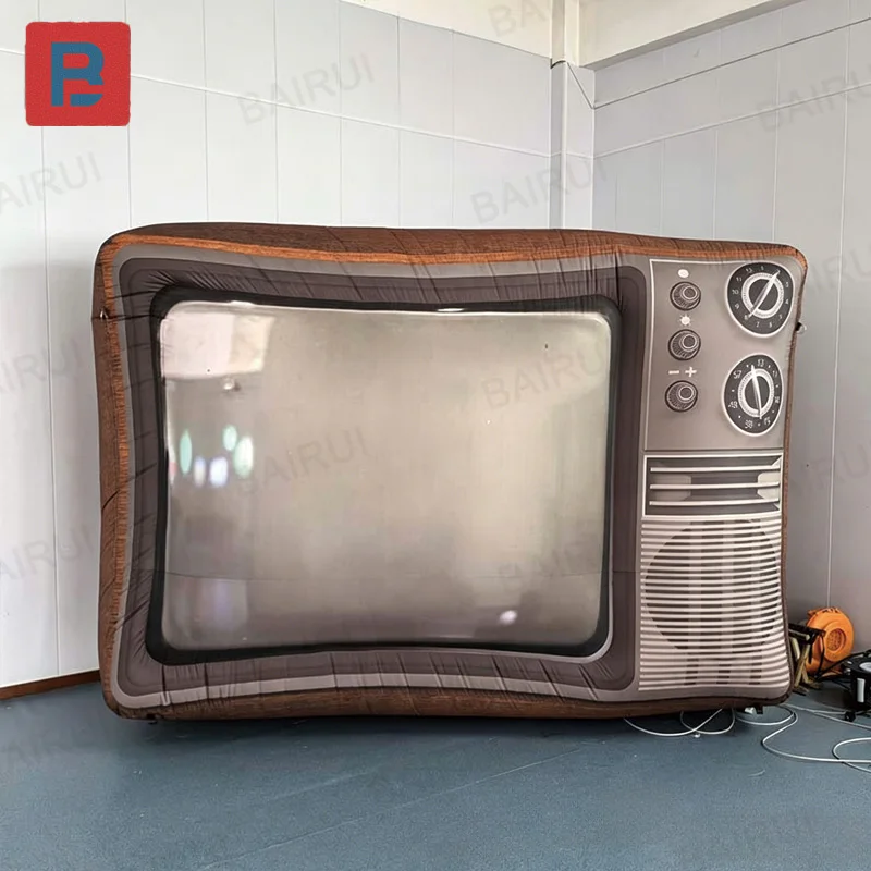 Inflatable retro TV, retro-style inflatable TV for event exhibition design, custom design