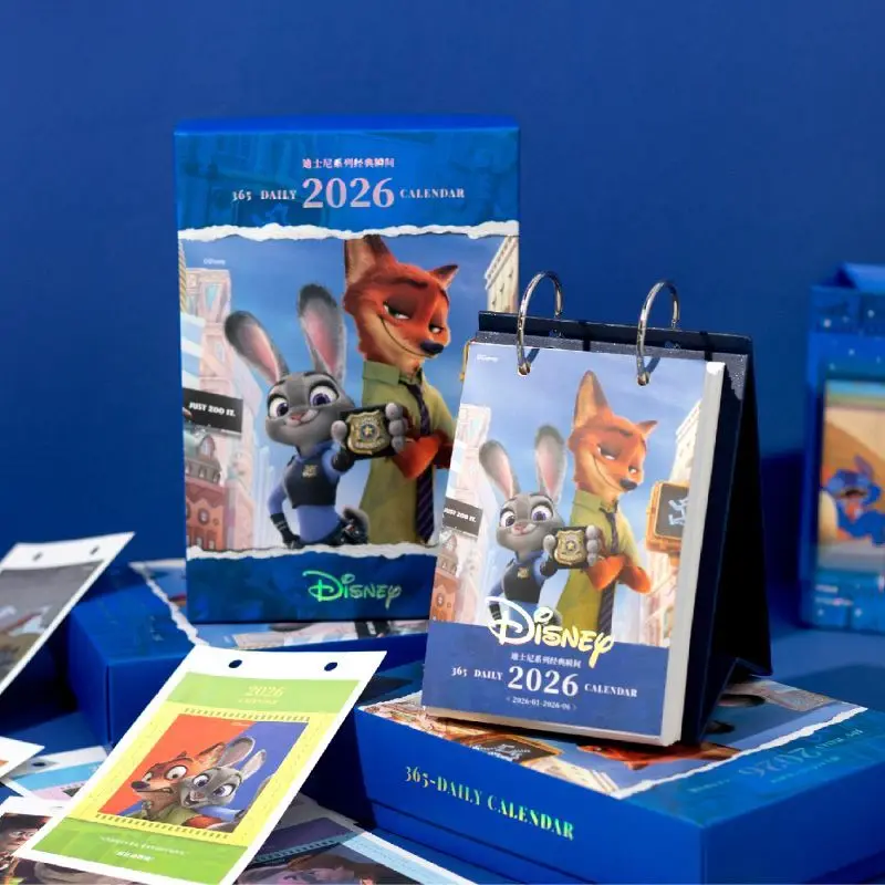 

Zootopia Desk Calendar -Classic Moments Collectible Merchandise Commemorative Desktop Planner for Home & Office Disney Fans Gift