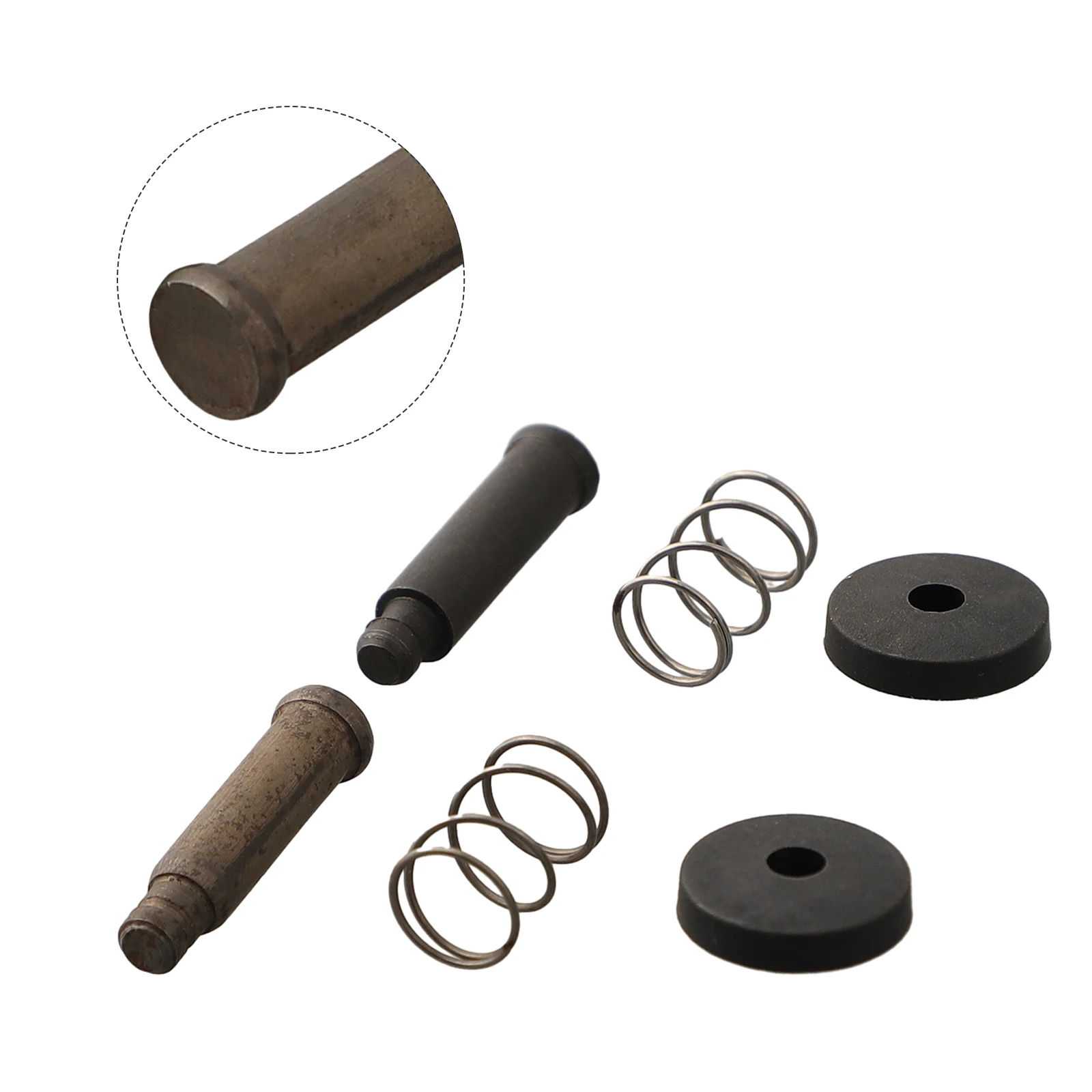 Practical Lock Button Repairment Replacement Parts Tools 2 Set Accessories Kit Metal Plastic Button Spring Pin