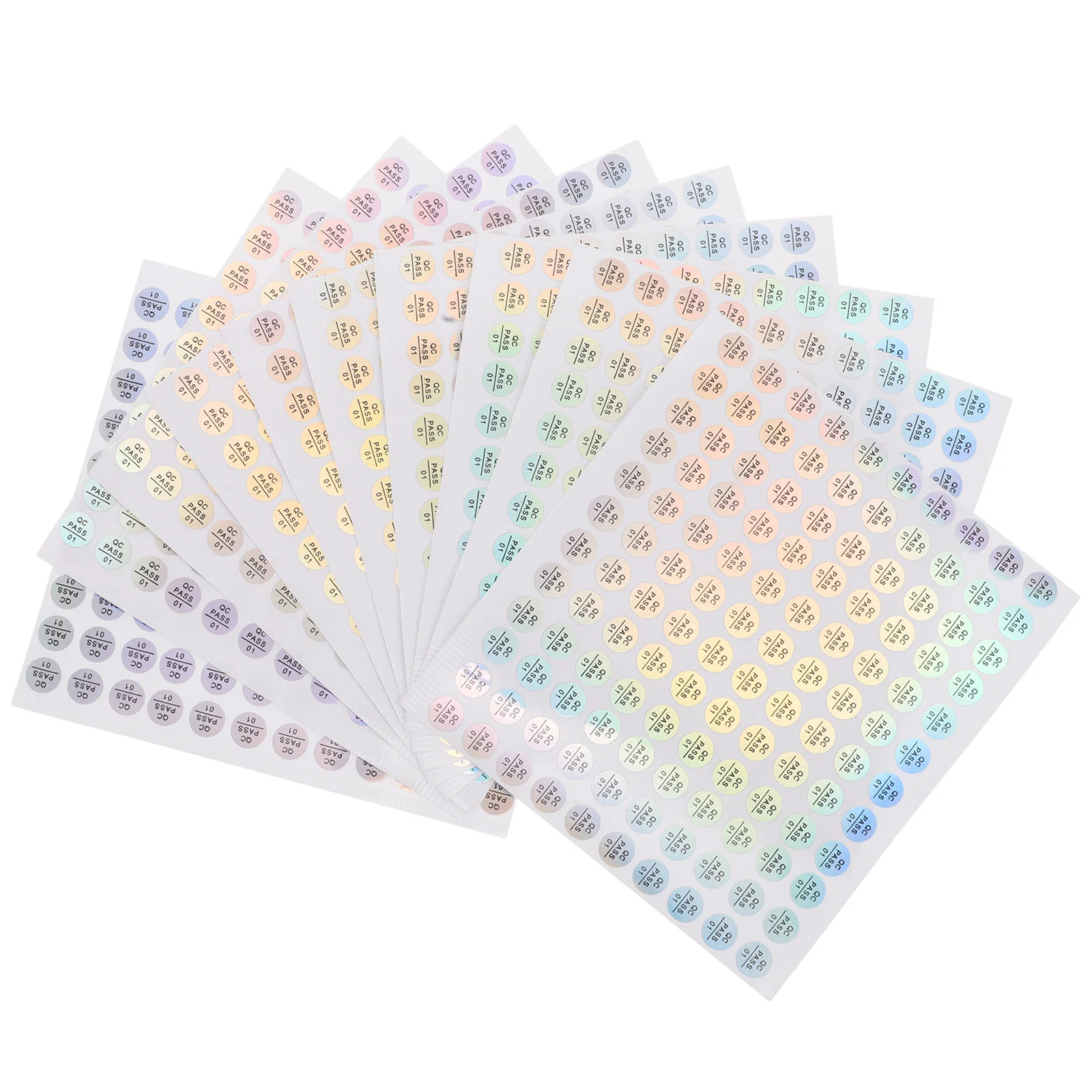 10 Sheet Quality Control Passed Stickers Tamper Evident Qc Inspection Approved Labels Qc Approval Tags