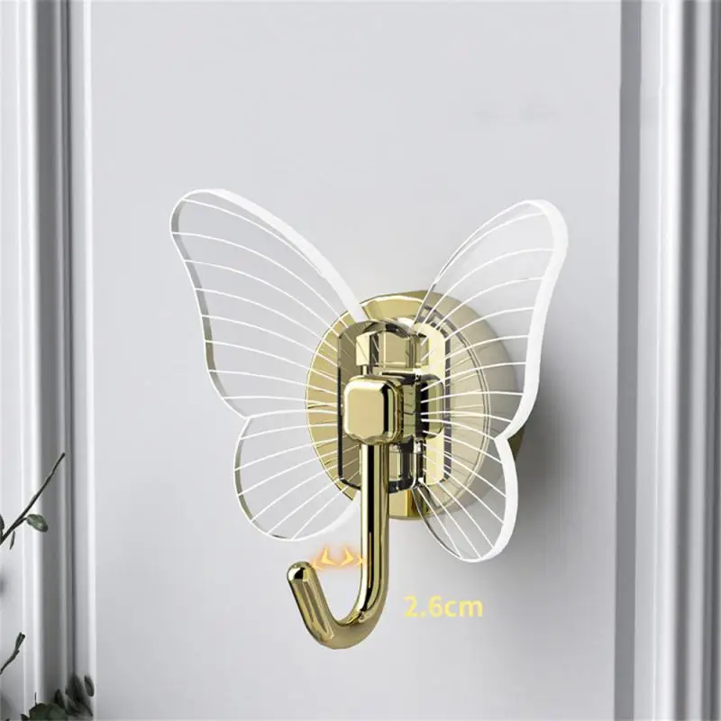 Adhesive Hook No Drilling Traceless Decorative Innovative Design Premium Quality No Damage To Walls Space-saving Bathroom Hook