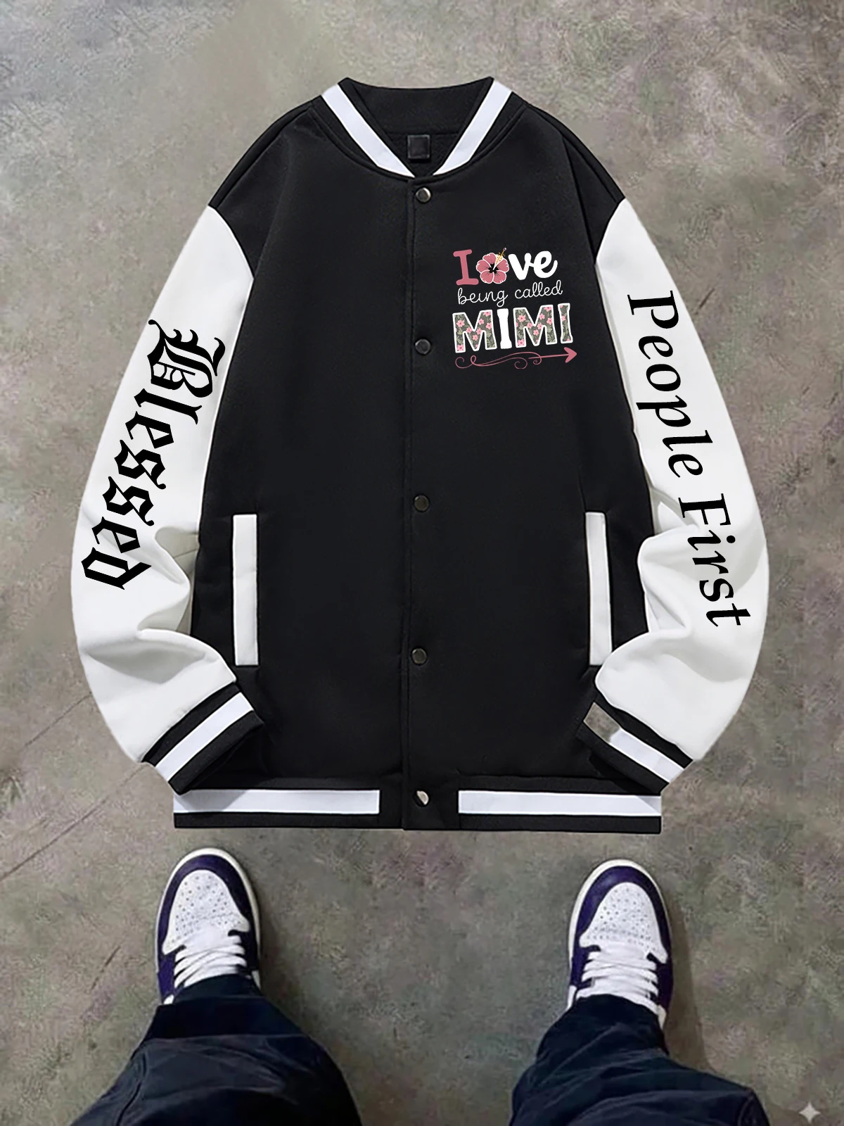 

Черная, синяя, зеленая куртка с двусторонним принтом, свободная бейсбольная куртка унисекс большого размера XS-XXL, уличное пальто, теплая флисовая мягкая куртка