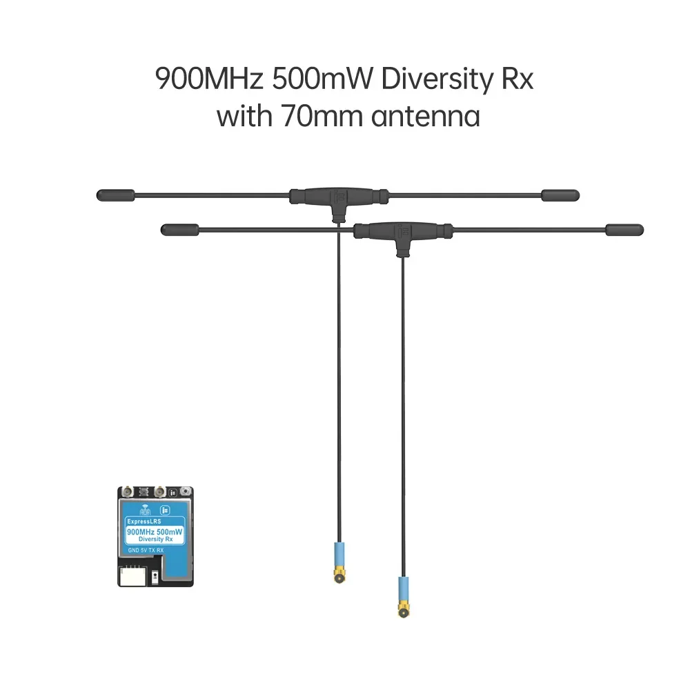 Dla ELRS 2.4GHz/915MHz Gemini True Diversity podwójny odbiornik antenowy RX ulepszony odbiornik stabilne łącze sterujące daleki zasięg