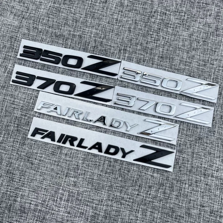 ثلاثية الأبعاد المعادن Fairlady Z350 Z370 سيارة درابزين شعار جذع شارة ملصق لنيسان قاشقاي جوك بولسار سنترا ألتيما شعار الملحقات