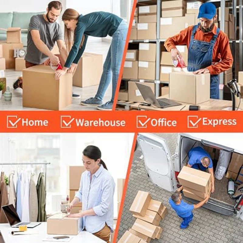 Clear Packaging Tape Dispenser, Heavy Duty Embalagem Tape, Recargas para Envio, Mailing