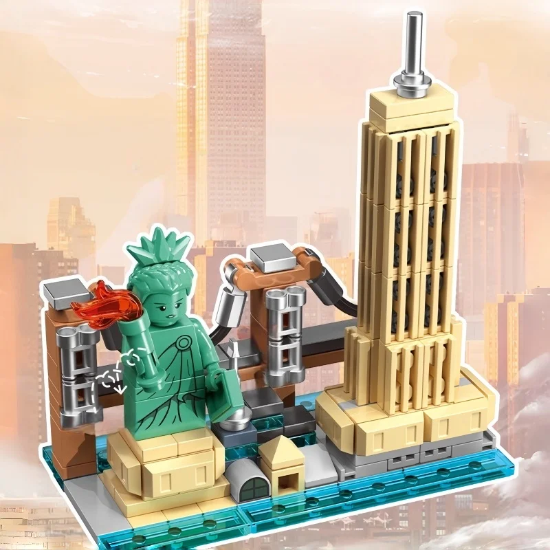New York Magnetische Koelkastmagneet Bouwstenen Accessoires London Landmark Building Paris Kleine Deeltje Model Speelgoed Cadeau
