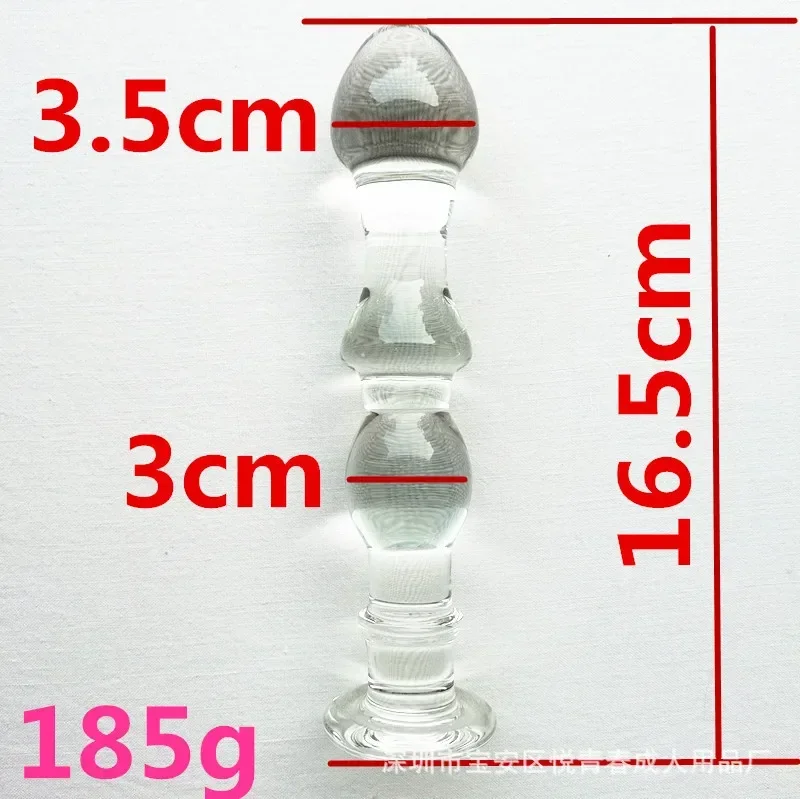 كريستال زجاج شرجي ألعاب جنسية فتحة الشرج الفناء الخلفي سدادة G بقعة عصا الإناث متعة الاستمناء مثليه Gspot تحفيز #4