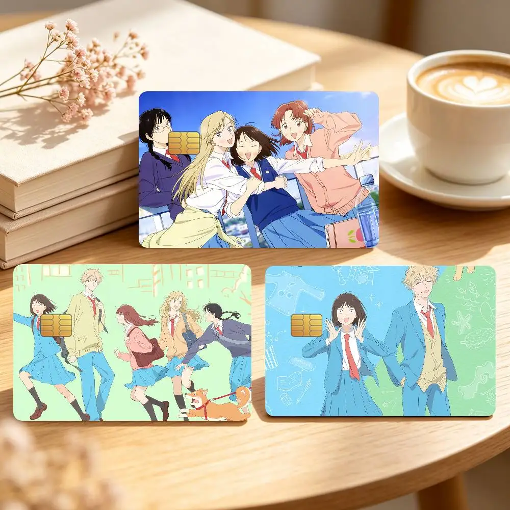 Classic Anime S-Skip and L-Loafer Credit Card Skin Stickers For Bank Bus Metro Cards Waterproof Anti-Scratch Gift 4PCS