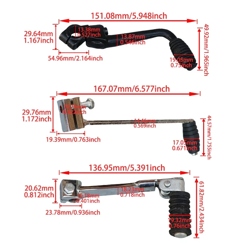 

Motorcycle Tools Parts Aluminum Alloy Gear Shift Lever 2 Universal For Dirt Bike Kick Starter Lever Pedal Motocross Accessories