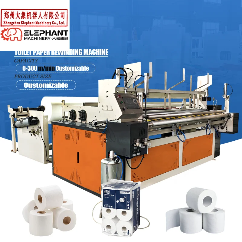 Customized Egypt Market Custom Toilet Roll Making Machines Stable Production Processing Devices